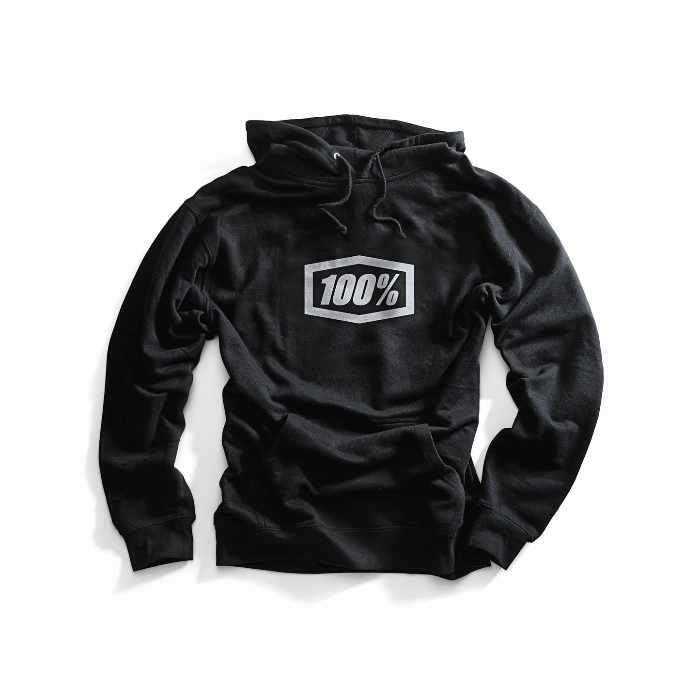 100% ESSENTIAL Hooded Pullover Sweatshirt Black XL